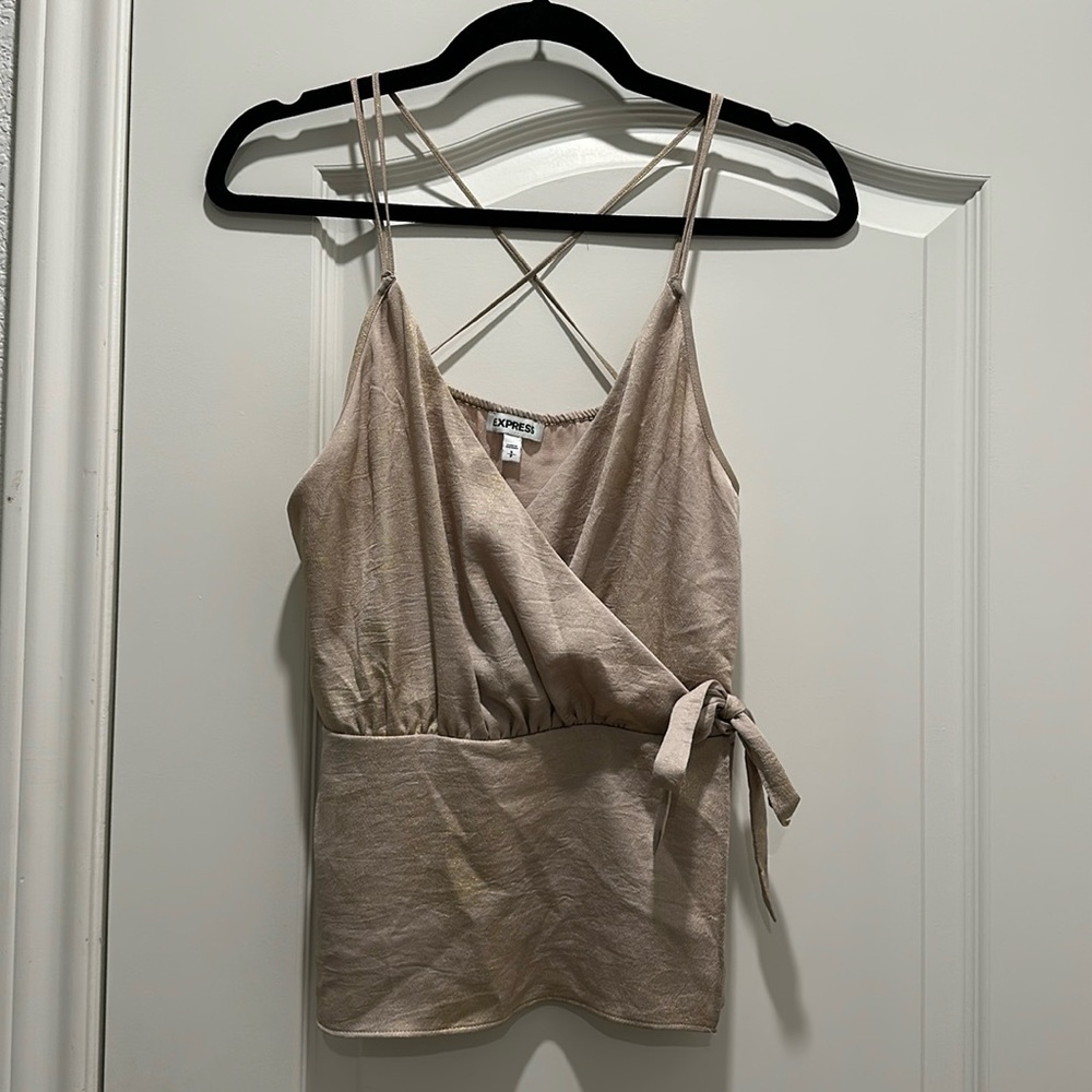 Express gold tank top